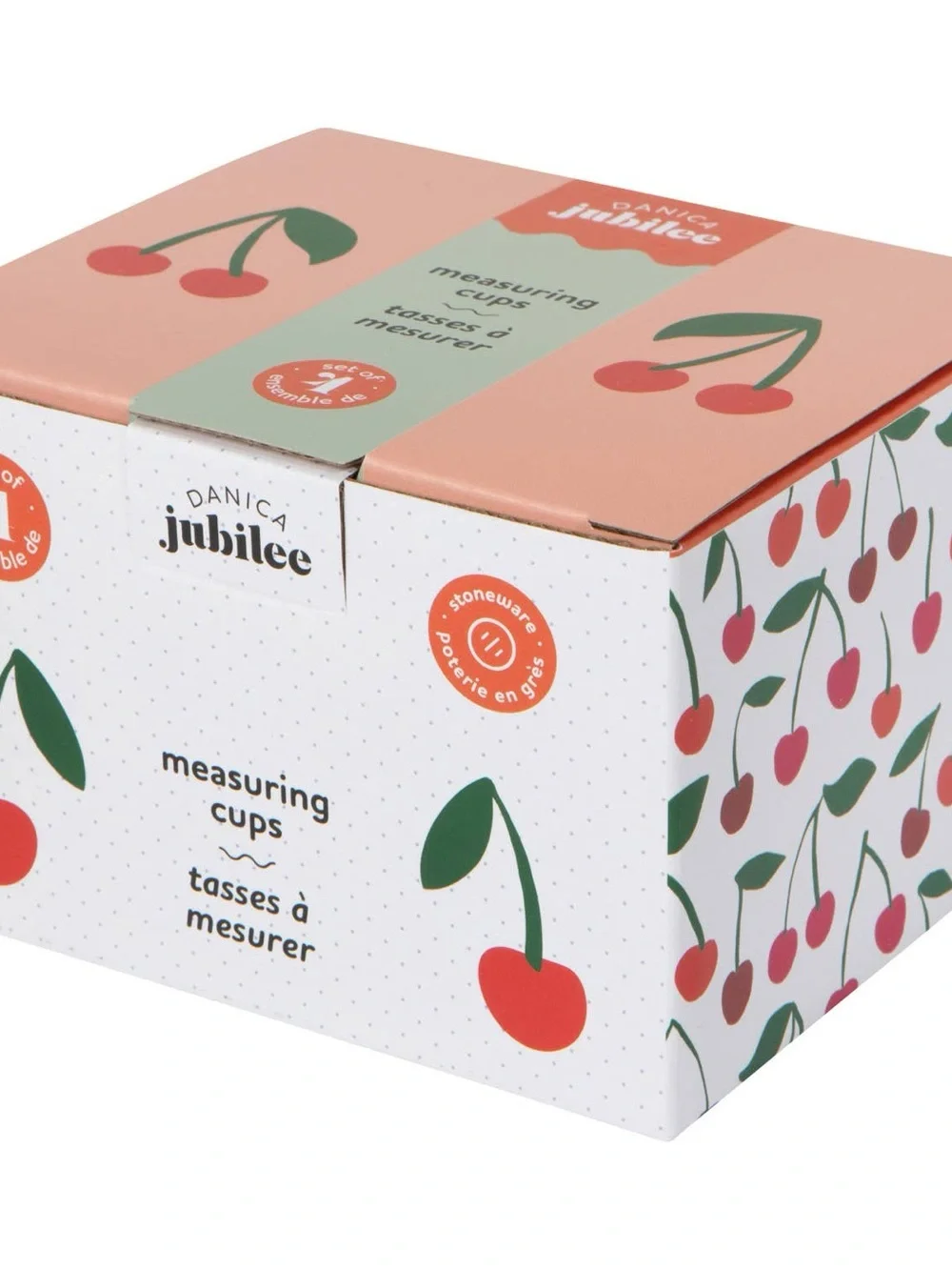 Danica Jubilee Very Cherry Stoneware Measuring Cups Set of 4 NIB